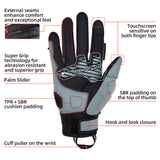 Seibertron SPS-10 Youth Motorcycle Riding Gloves – Breathable, Durable, Anti-Slip, Touchscreen Leather Gloves for Spring, Summer, and Fall