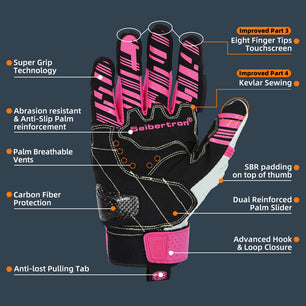 Seibertron SPS2 Summer Motorcycle Gloves – Genuine Leather, Breathable, Carbon Fiber, Abrasion-Resistant, Anti-Slip Design for Enhanced Comfort and Protection