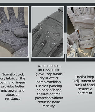 Seibertron Adult Or Youth S.O.L.A.G Sports Outdoor Water Resistant Full Finger And Half Finger Touchscreen Gloves