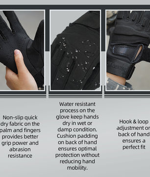 Seibertron Adult Or Youth S.O.L.A.G Sports Outdoor Water Resistant Full Finger And Half Finger Touchscreen Gloves