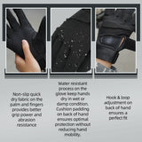 Seibertron S.O.L.A.G Tactical Full Finger Gloves - Water Resistant & Touchscreen