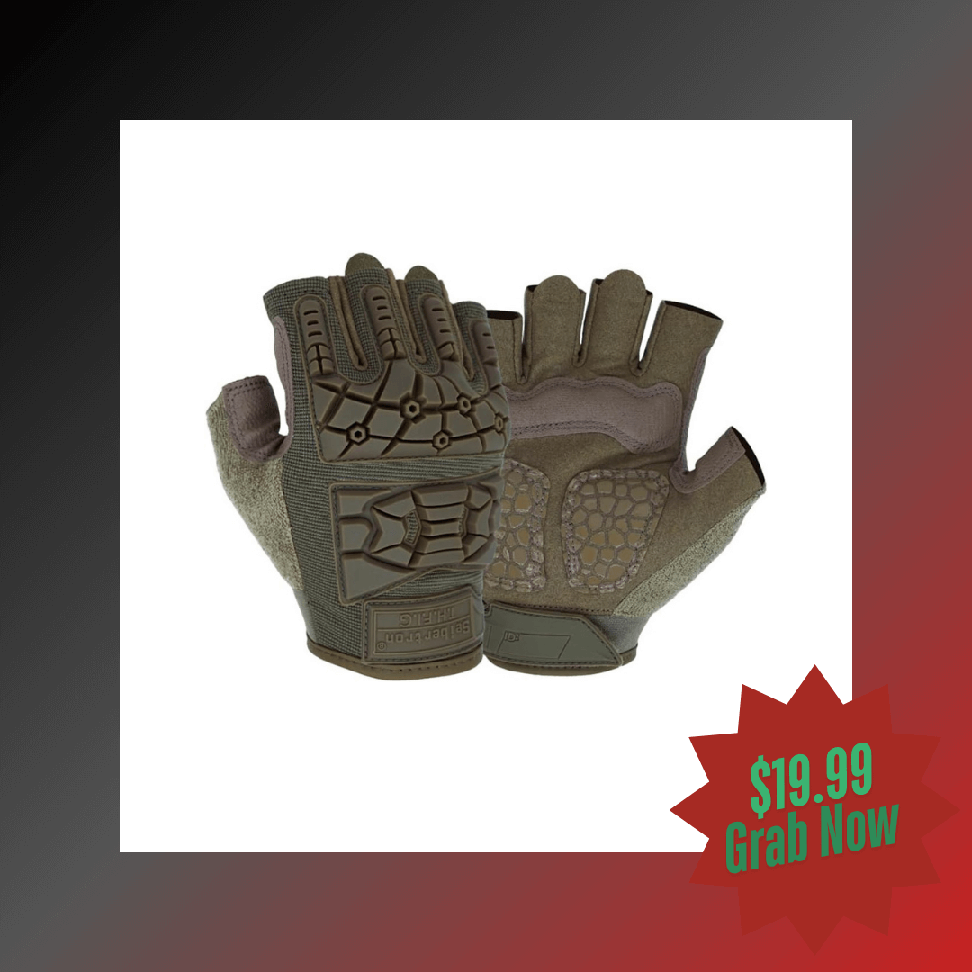 Seibertron T.H.F.I.G 2.0 Men's Tactical Gloves Flexible Rubber Knuckle Protective for Hunting Hiking Airsoft Paintball Motorcycle Motorbike Riding Outdoor Gloves
