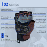 Seibertron SPS-7H Superior Protection Series Half-Finger Motorcycle Riding Gloves