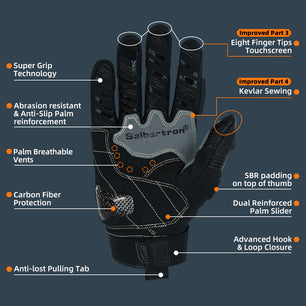 Seibertron SPS2 Summer Motorcycle Gloves – Genuine Leather, Breathable, Carbon Fiber, Abrasion-Resistant, Anti-Slip Design for Enhanced Comfort and Protection