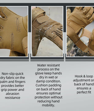 Seibertron Adult Or Youth S.O.L.A.G Sports Outdoor Water Resistant Full Finger And Half Finger Touchscreen Gloves