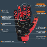 Seibertron SPS2 Plus Summer Moto Gloves – Genuine Leather, Breathable, Carbon Fiber, Abrasion-Resistant, Anti-Slip Design for Enhanced Comfort and Protection