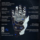 Seibertron SPS-7 Superior Protection Series Motorcycle Riding Gloves - Breathable Touchscreen Carbon Fiber Protection