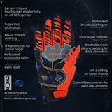 Seibertron SPS-7 Superior Protection Series Motorcycle Riding Gloves - Breathable Touchscreen Carbon Fiber Protection