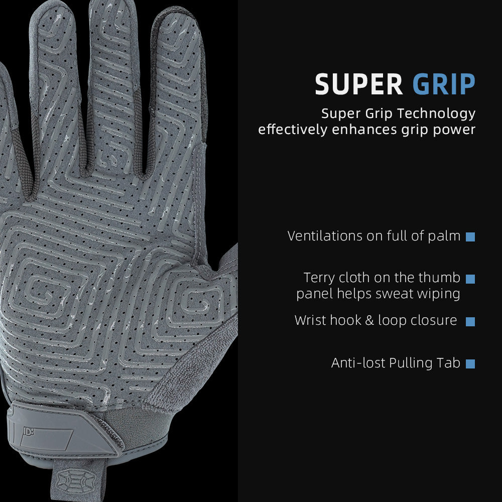 Seibertron T.B.F.I.G Tactical Outdoor Gloves, Breathable Flexible Rubber Impact Protection, Touchscreen, CE Rated Tac Gloves