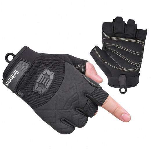 Seibertron Half Finger Padded Palm Lightweight Breathable Climbing Rope Gloves