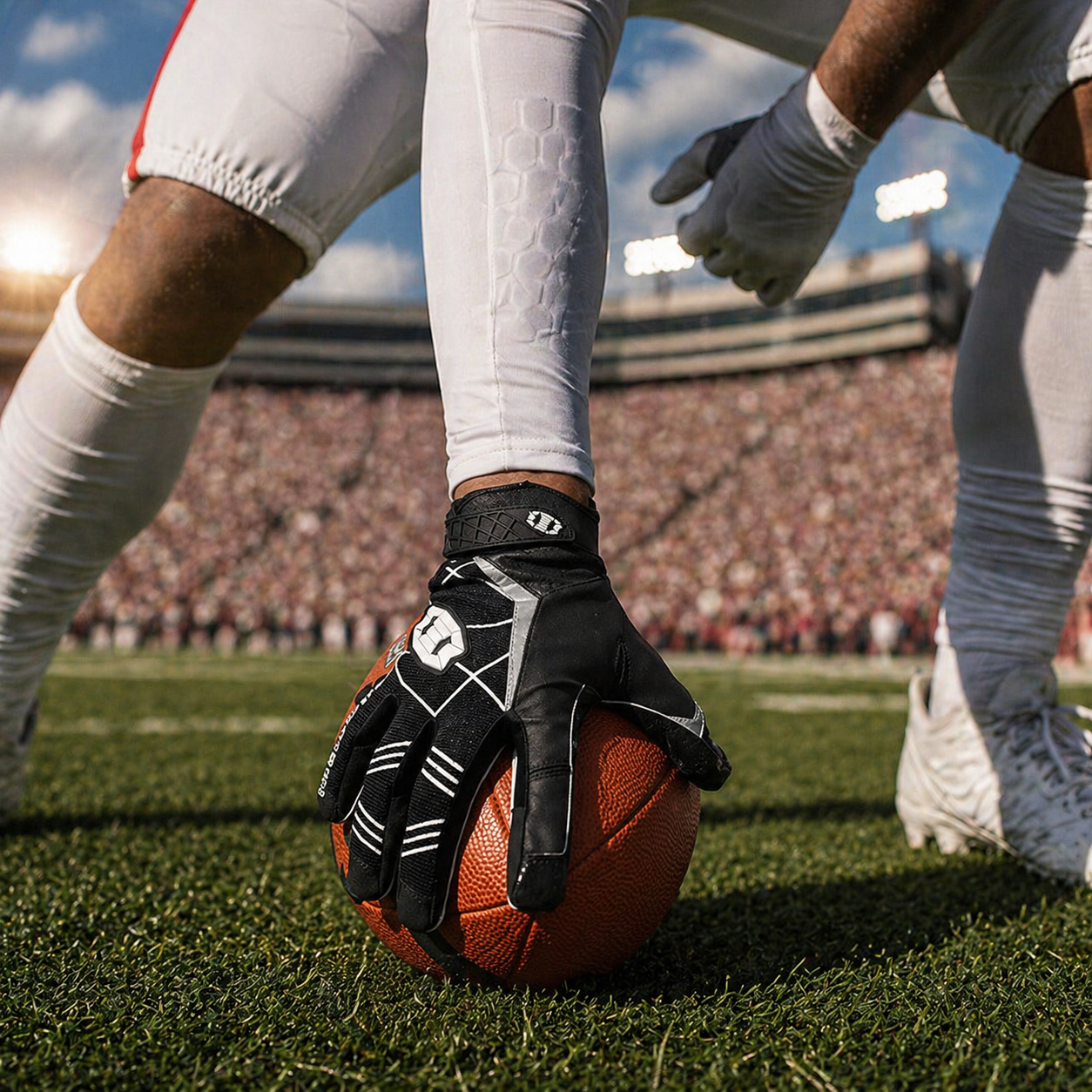 Seibertron Pro 3.0 Elite Ultra-Stick Football Receiver Gloves for Wide Receivers and Cornerbacks, High Grip Performance Game Day Sports Gloves