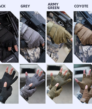 Seibertron Men Or Women XXS to XXL Fingerless/Half Finger Sports Outdoor Tactical Gloves
