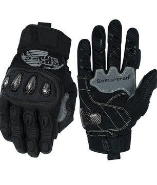Seibertron SPS2 Plus Youth Summer Motorcycle Gloves – Genuine Leather, Breathable, Carbon Fiber, Abrasion-Resistant, Anti-Slip Design for Enhanced Comfort and Protection