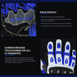 Seibertron SPS-7W Waterproof Leather Carbon Fiber Touchscreen Motorcycle Riding Gloves