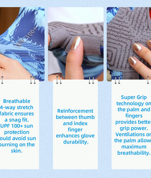 Seibertron Youth S.P.S.G-2 UPF100+ Sun/UV Protection Fishing Glove