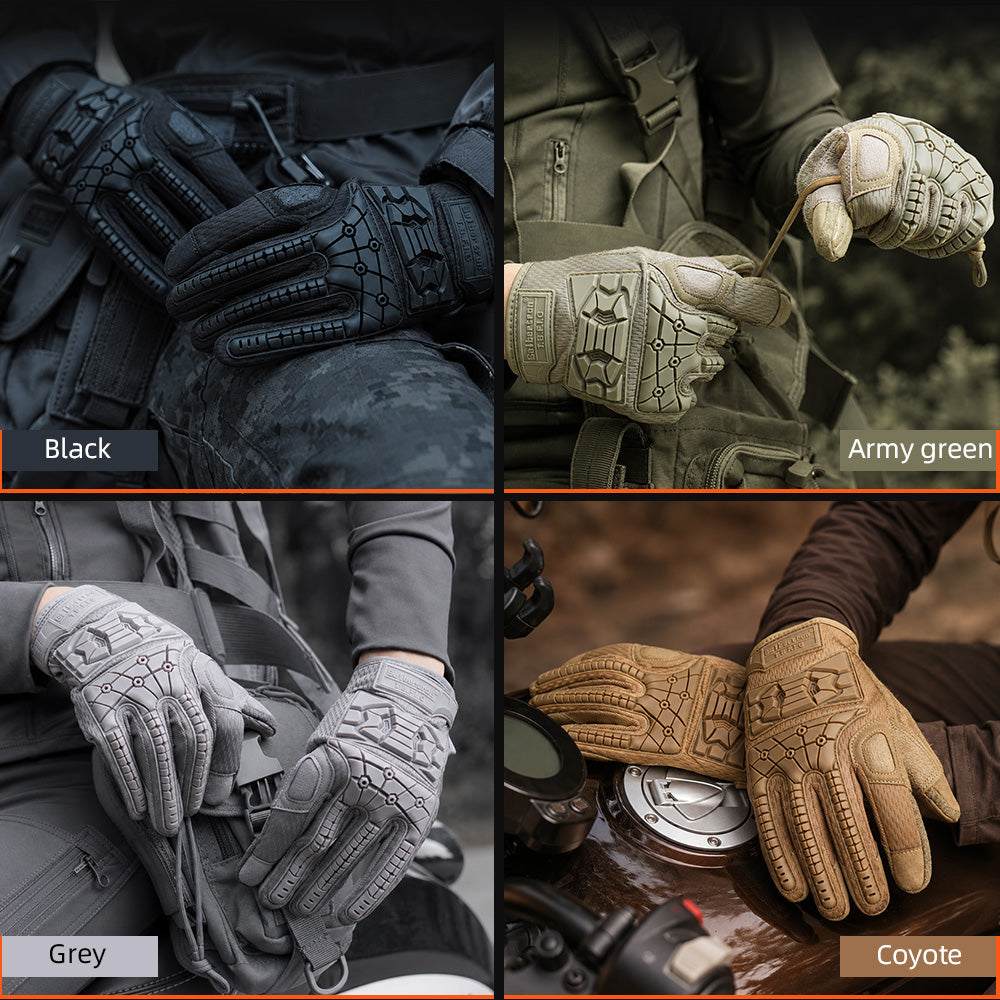 Seibertron T.B.F.I.G Tactical Outdoor Gloves, Breathable Flexible Rubber Impact Protection, Touchscreen, CE Rated Tac Gloves