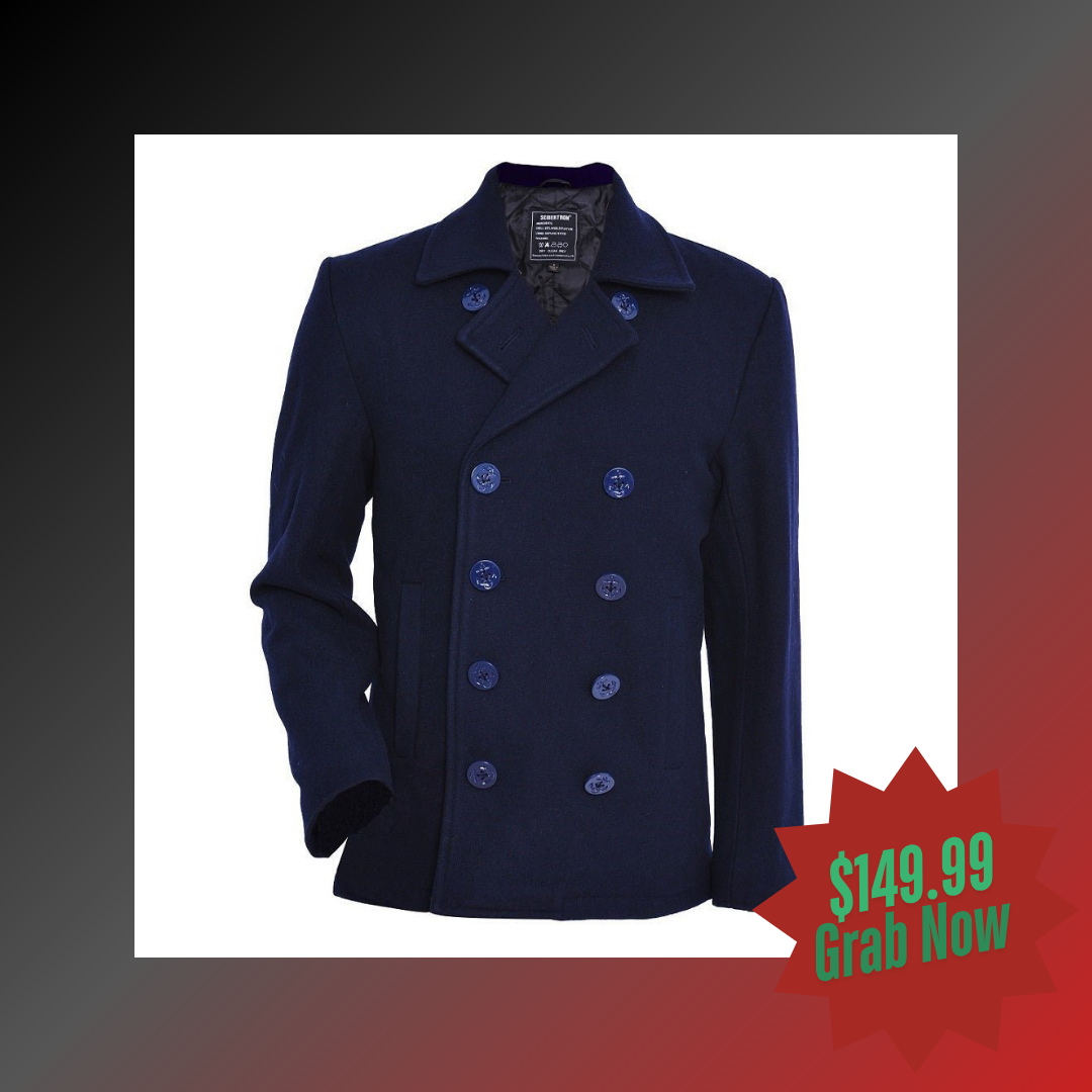 Mens Pea Coats | 80% Wool & US Navy Spec | Seibertron