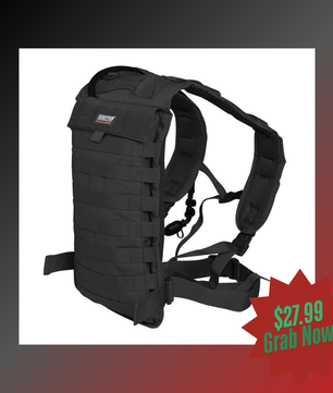 Seibertron Tactical Molle Hydration Carrier Pack Backpack Great for Outdoor Sports of Running Hiking Camping Cycling Motorcycle Fit 2L or 2.5L Water Bladder(not Included)