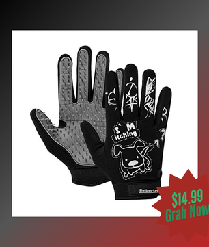 Seibertron Patented P.G.M.G-1 Pet Hair Remover Grooming Gloves(Not fit Long Hair Dog)