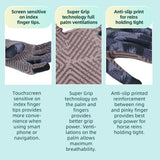 kids horse riding gloves