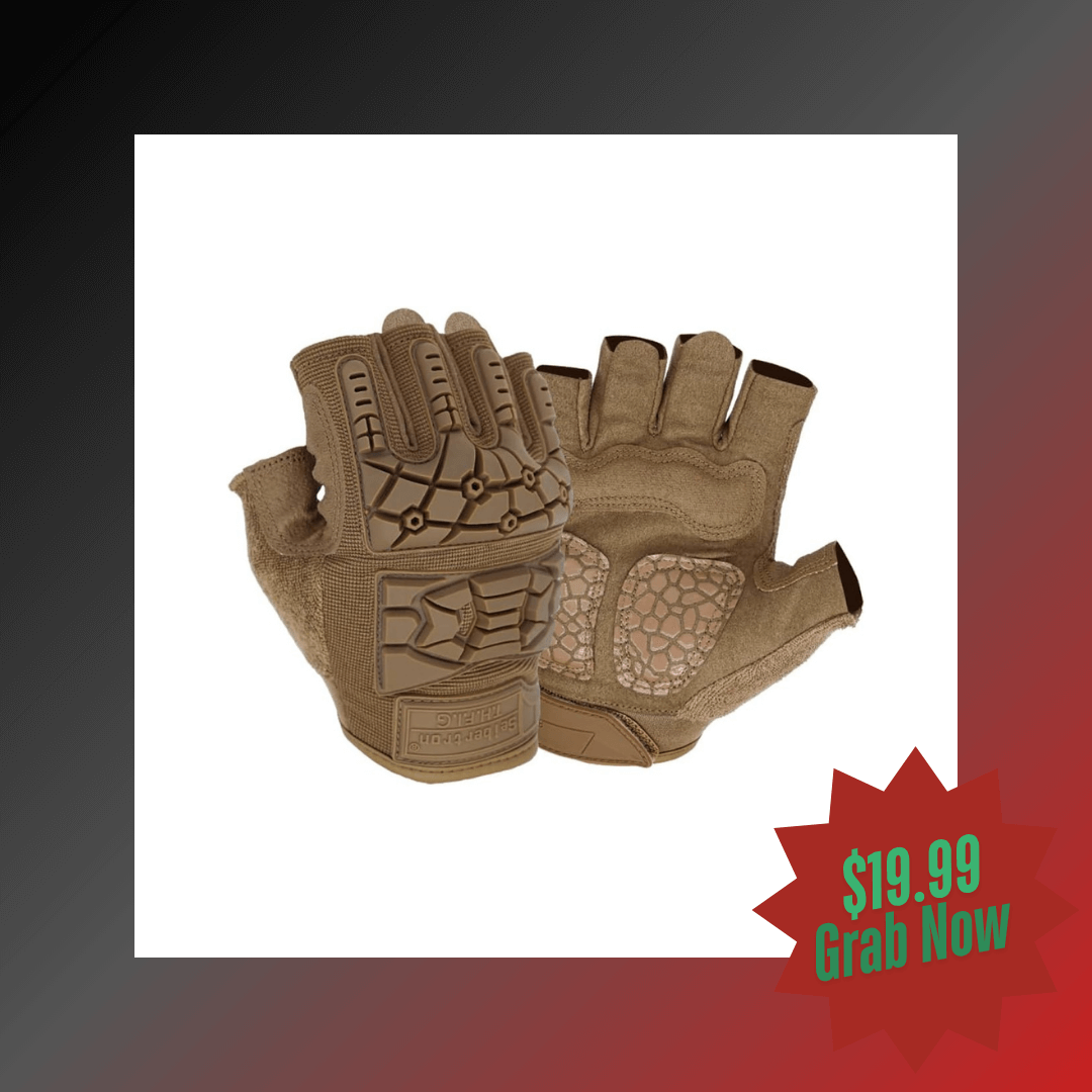 Seibertron T.H.F.I.G 2.0 Men's Tactical Gloves Flexible Rubber Knuckle Protective for Hunting Hiking Airsoft Paintball Motorcycle Motorbike Riding Outdoor Gloves