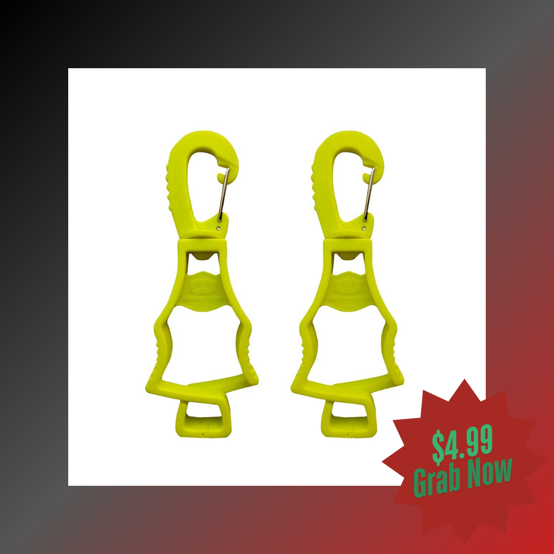 Seibertron Work Gloves Grabber Clip: Attach to Pants for Easy Access