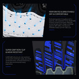 Seibertron SPS-7 Superior Protection Series Motorcycle Riding Gloves - Breathable Touchscreen Carbon Fiber Protection