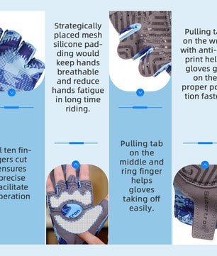 Seibertron Youth S.P.S.G-3  Fingerless UPF100+ Sun / UV Protection Cycling Glove