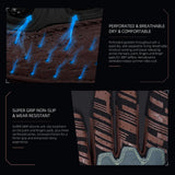 Seibertron SPS-7 Superior Protection Series Motorcycle Riding Gloves - Breathable Touchscreen Carbon Fiber Protection