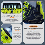 Seibertron SPS2 Plus Summer Moto Gloves – Genuine Leather, Breathable, Carbon Fiber, Abrasion-Resistant, Anti-Slip Design for Enhanced Comfort and Protection