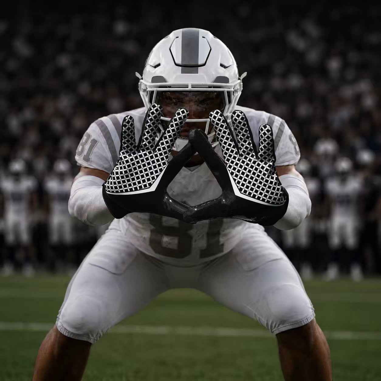 Seibertron Pro 3.0 Elite Ultra-Stick Football Receiver Gloves for Wide Receivers and Cornerbacks, High Grip Performance Game Day Sports Gloves