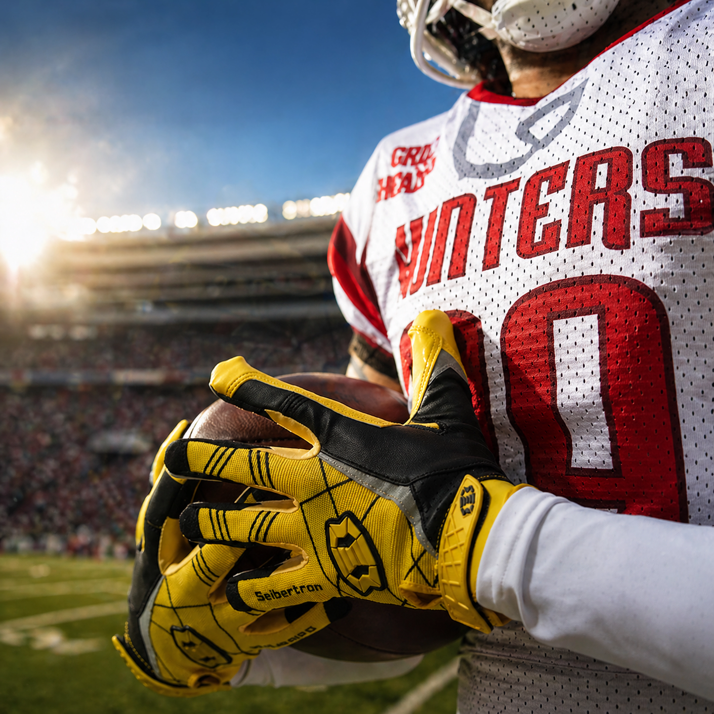 Seibertron Pro 3.0 Elite Ultra-Stick Sports Receiver Glove Football Gloves Cornerback Gloves
