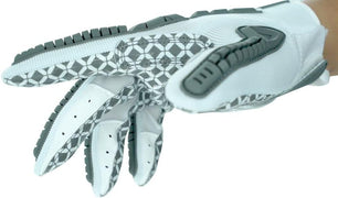 Seibertron Youth Full Finger Lineman 2.0 Football Gloves – Padded Palm, Flexible TPR Impact Protection, & Enhanced Grip