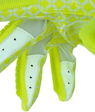 Seibertron Youth Full Finger Lineman 2.0 Padded Palm Football Receiver Gloves, Flexible TPR Impact Protection Back of Hand Glove