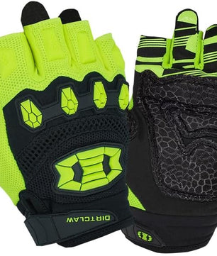 Seibertron Dirtclaw Youth BMX MX ATV MTB Road Racing Mountain Bike Bicycle Cycling Off-Road/Dirt Bike Gel Padded Anti - Slip Palm Fingerless Gloves Motorcycle Motocross Sports Gloves