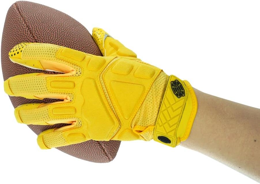 Seibertron G.A.R.G 2.0 Gel-Filled Anti-Impact Ultra-Stick Football Receiver Gloves – Patented Technology for Maximum Grip & Protection