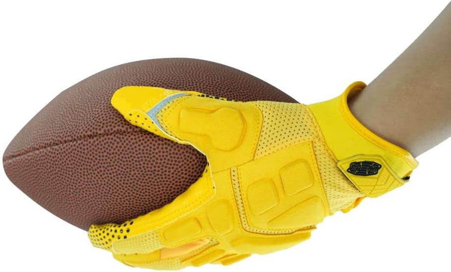 Seibertron G.A.R.G 2.0 Gel-Filled Anti-Impact Ultra-Stick Football Receiver Gloves – Patented Technology for Maximum Grip & Protection