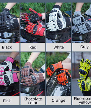 Seibertron SPS2 Plus Youth Summer Motorcycle Gloves – Genuine Leather, Breathable, Carbon Fiber, Abrasion-Resistant, Anti-Slip Design for Enhanced Comfort and Protection