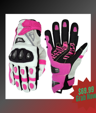 Seibertron SPS-4 Plus Youth Upgraded Winter Motorcycle Riding Gloves - Carbon Fiber, Waterproof, and Snowproof for Fall and Winter