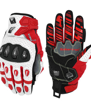 Seibertron SPS-7 motorcycle gloves in Red