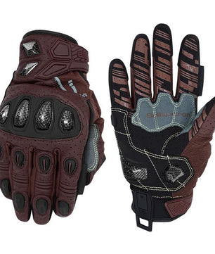 Seibertron SPS-7 motorcycle gloves in Brown
