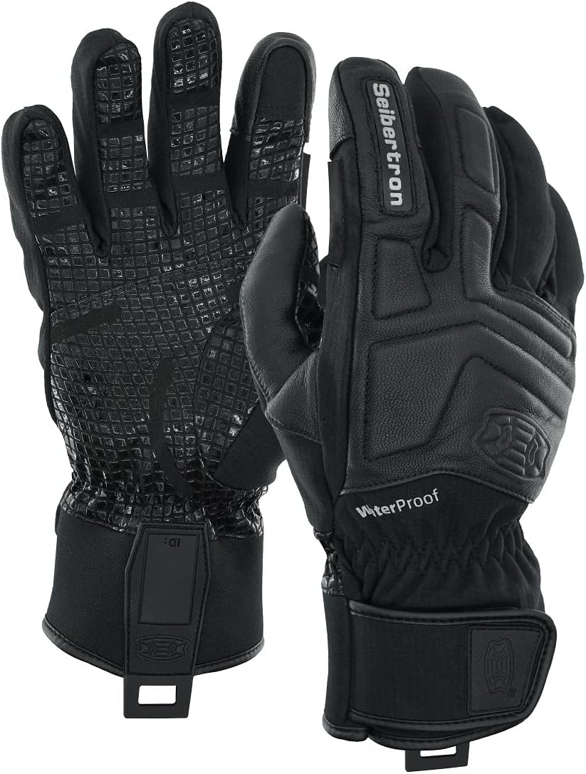 Seibertron S.C.W.G 2.0 Waterproof Winter -4℉ Cold Proof Touchscreen Anti Slip Palm Impact Gloves for Cycling Motorcycle