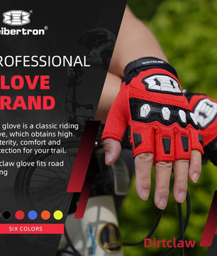 Seibertron Dirtclaw Adult BMX MX ATV MTB Road Racing Mountain Bike Bicycle Cycling Off-Road/Dirt Bike Gel Padded Anti - Slip Palm Fingerless Gloves Motorcycle Motocross Sports Gloves