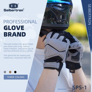 Seibertron SPS-1 Unisex Full Finger Touchscreen Gloves for Road Racing, MTB, BMX, ATV, and Off-Road Cycling