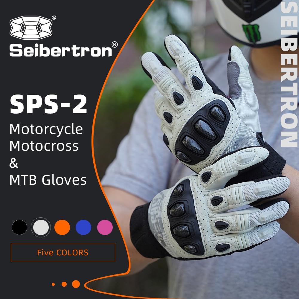 Seibertron Adult SPS-2/SPS-5 Unisex Touchscreen Road Racing Motorcycle MTB Sports Gloves