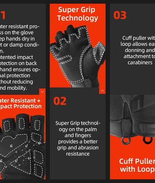 Seibertron Men Or Women XXS to XXL Fingerless/Half Finger S.O.L.A.G 2.0 Sports Outdoor Tactical Gloves