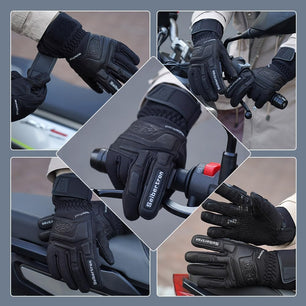 Seibertron S.C.W.G 2.0 Waterproof Winter -4℉ Cold Proof Touchscreen Anti Slip Palm Impact Gloves for Cycling Motorcycle