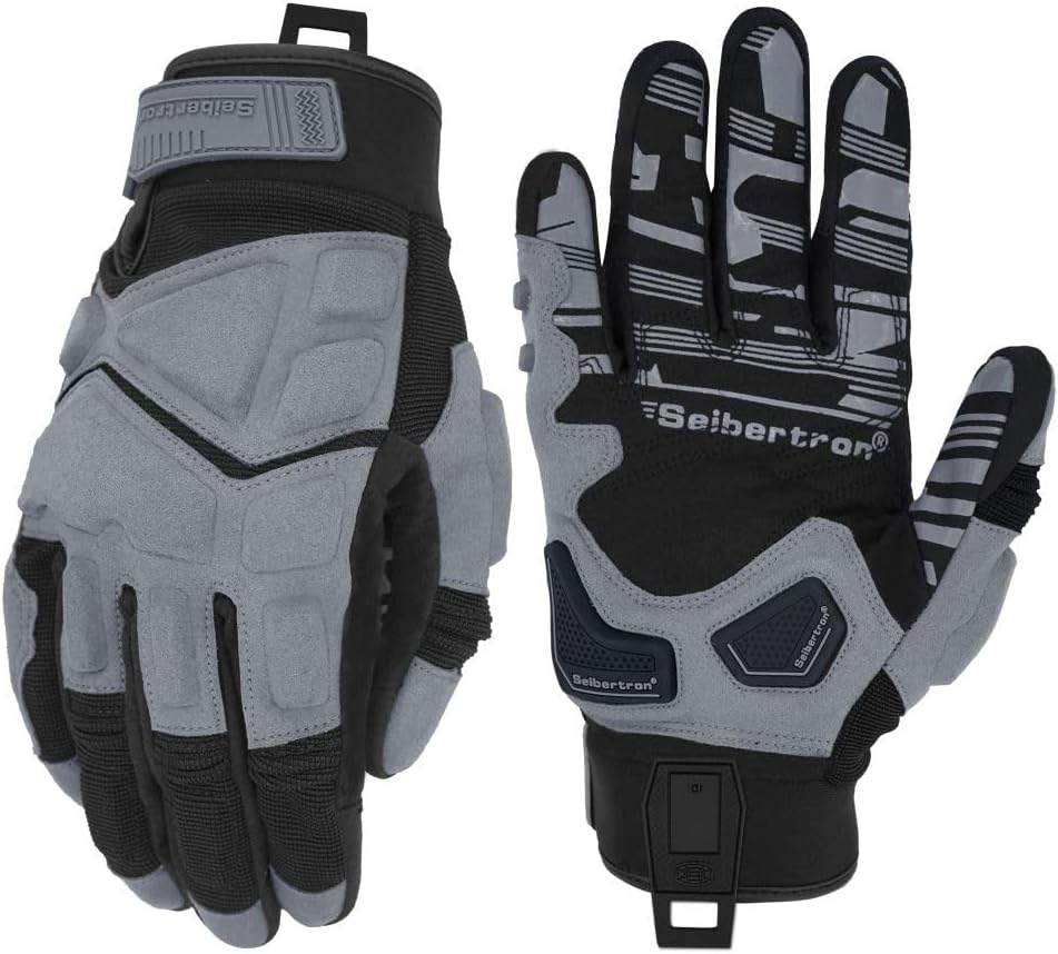 Seibertron Adult SPS-1 Unisex Full Finger Touchscreen Gloves for Road Racing, MTB, BMX, ATV, and Off-Road Adventures