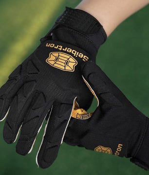 Seibertron H.P.I.R.G Touchscreen Lineman and Football Receiver Gloves, Flexible Breathable Impact Protection Back of Hand Glove Adult and Youth Sizes
