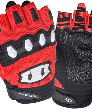 Seibertron Dirtclaw Youth BMX MX ATV MTB Road Racing Mountain Bike Bicycle Cycling Off-Road/Dirt Bike Gel Padded Anti - Slip Palm Fingerless Gloves Motorcycle Motocross Sports Gloves